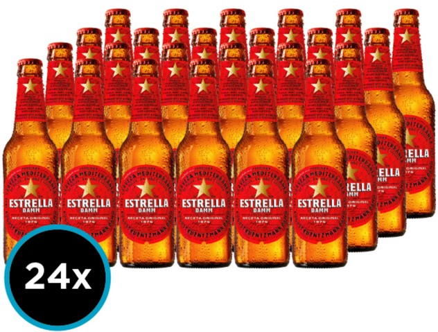 CERVEZA ESTRELLA DAMM 330CC PACKx24